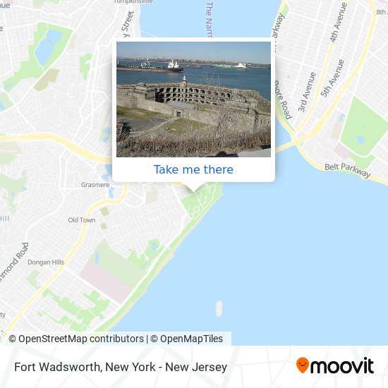 Fort Wadsworth map