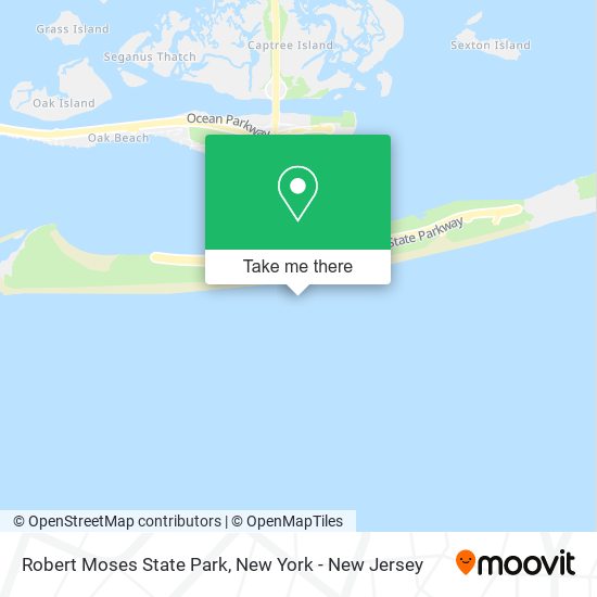 Robert Moses State Park map