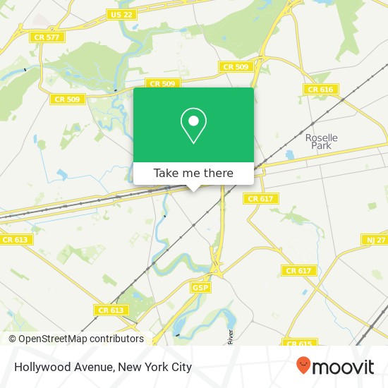 Mapa de Hollywood Avenue