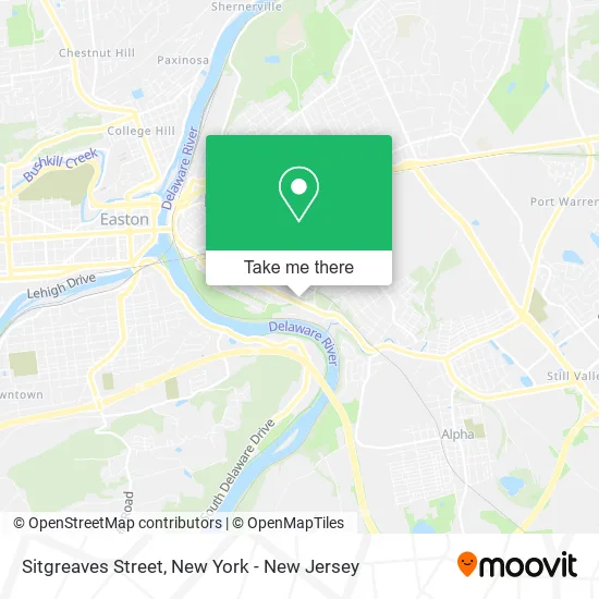 Sitgreaves Street map