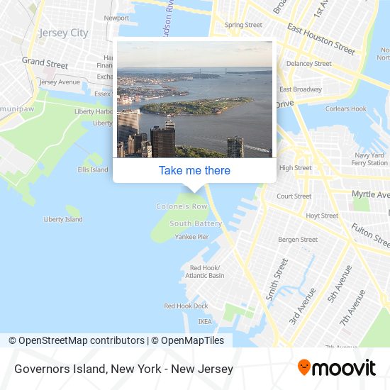 Governors Island map