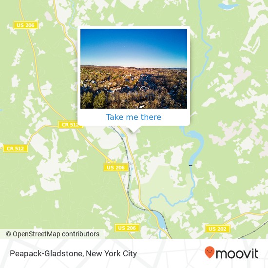 Mapa de Peapack-Gladstone