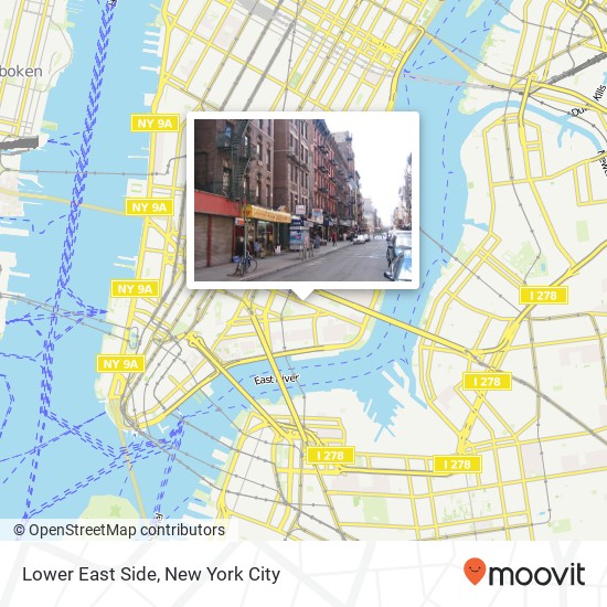 Lower East Side map