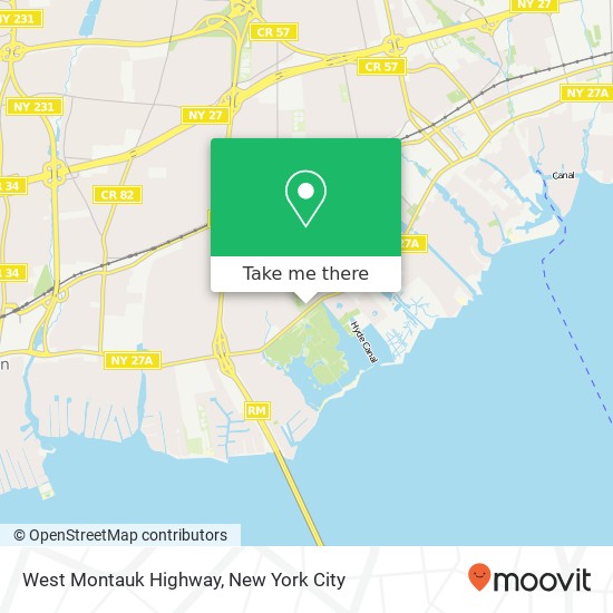 Mapa de West Montauk Highway