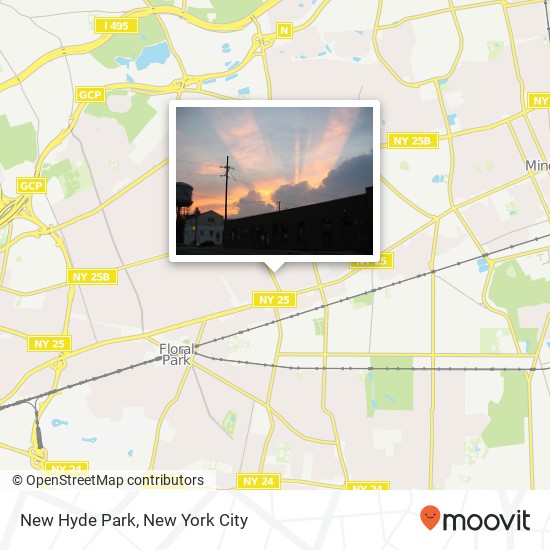 New Hyde Park map