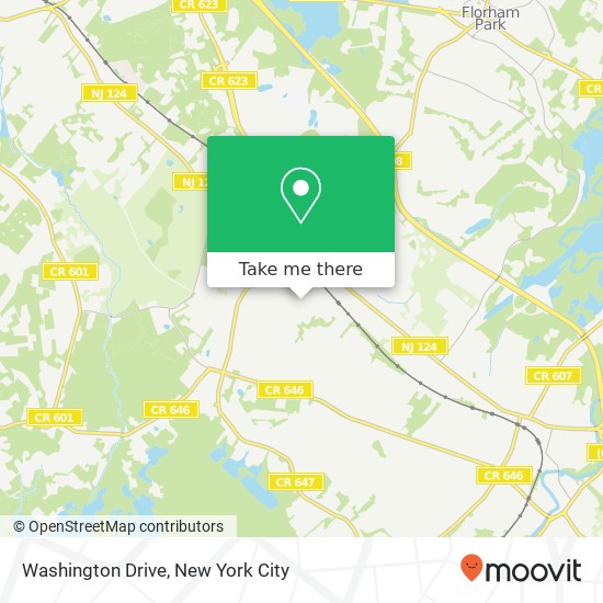 Washington Drive map