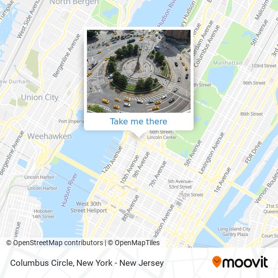 Columbus Circle map