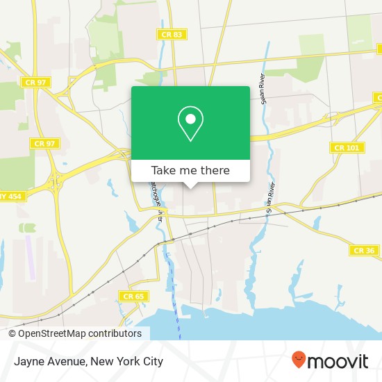 Jayne Avenue map