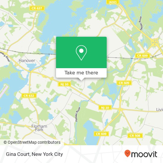 Gina Court map