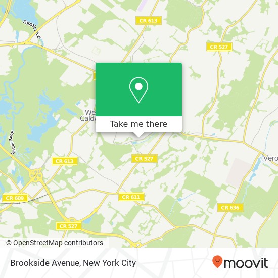 Mapa de Brookside Avenue