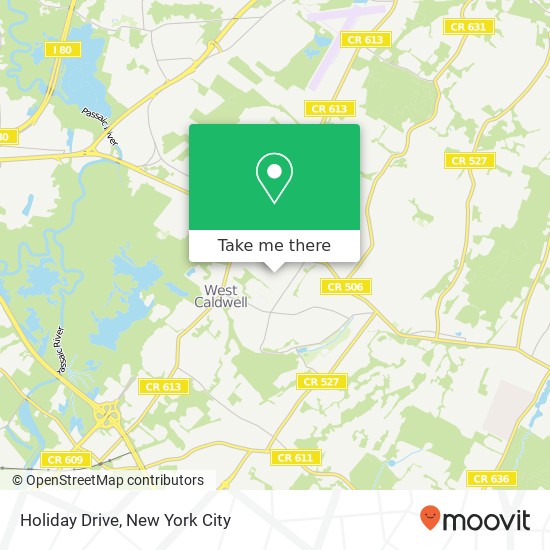 Mapa de Holiday Drive