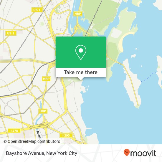 Mapa de Bayshore Avenue