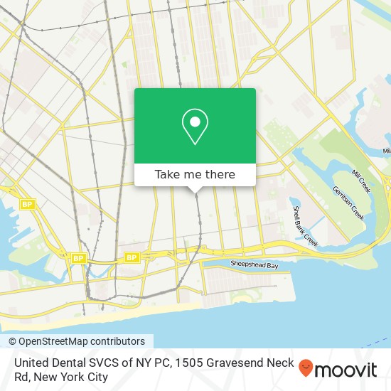 United Dental SVCS of NY PC, 1505 Gravesend Neck Rd map