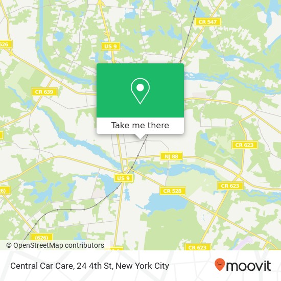 Mapa de Central Car Care, 24 4th St