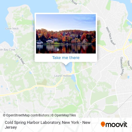Mapa de Cold Spring Harbor Laboratory