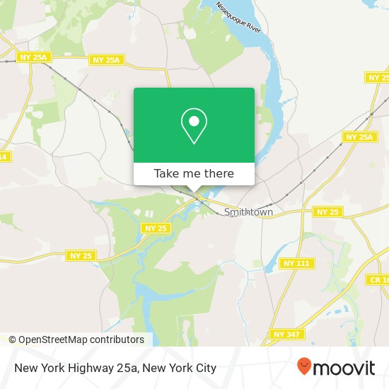 Mapa de New York Highway 25a