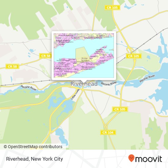 Mapa de Riverhead