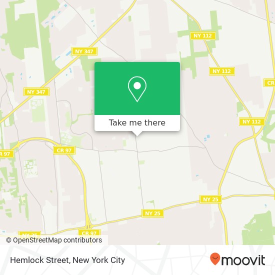 Hemlock Street map