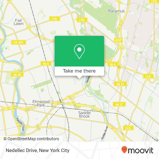 Nedellec Drive map