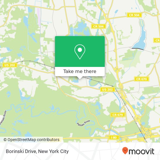 Mapa de Borinski Drive