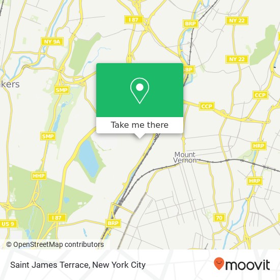 Saint James Terrace map