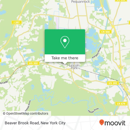 Beaver Brook Road map