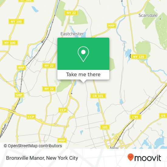 Mapa de Bronxville Manor