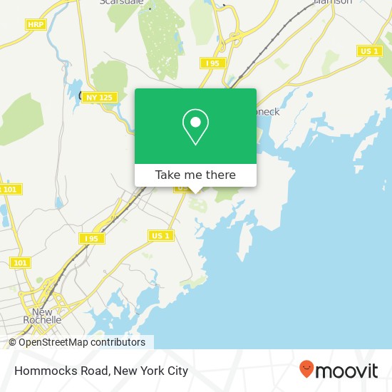 Mapa de Hommocks Road