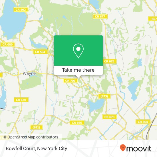 Mapa de Bowfell Court