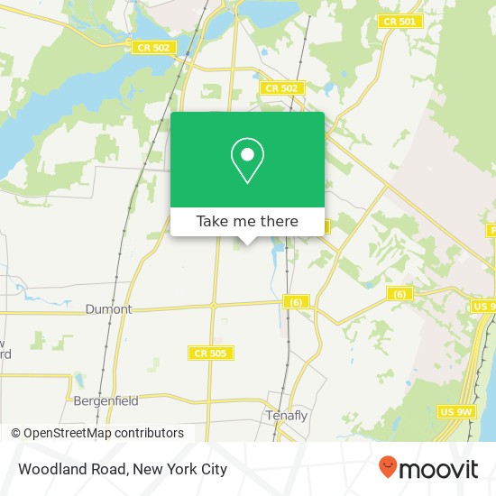 Mapa de Woodland Road