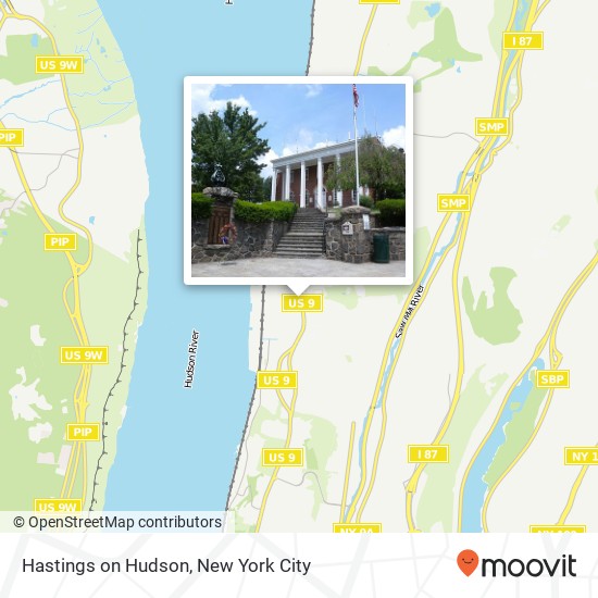 Hastings on Hudson map