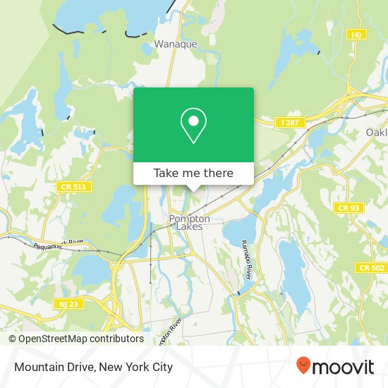 Mountain Drive map