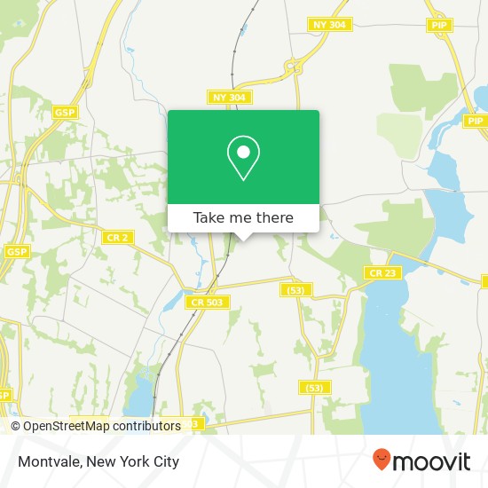 Montvale map
