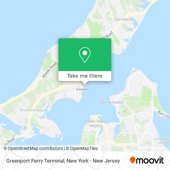 Greenport Ferry Terminal map
