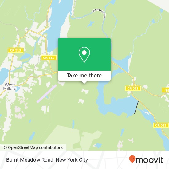 Mapa de Burnt Meadow Road