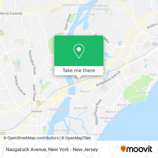 Mapa de Naugatuck Avenue