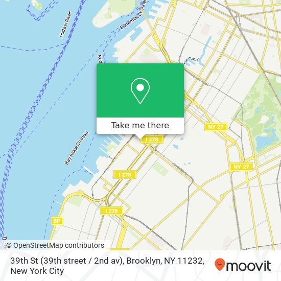39th St (39th street / 2nd av), Brooklyn, NY 11232 map