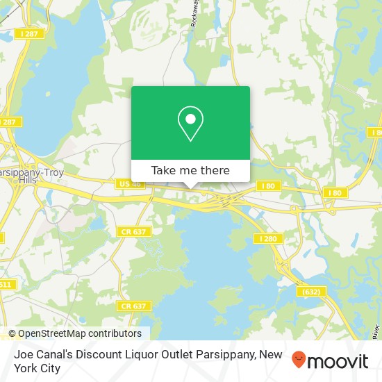 Mapa de Joe Canal's Discount Liquor Outlet Parsippany