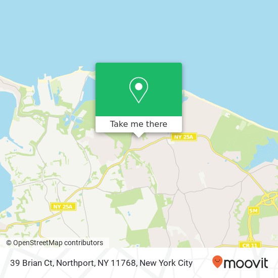 Mapa de 39 Brian Ct, Northport, NY 11768