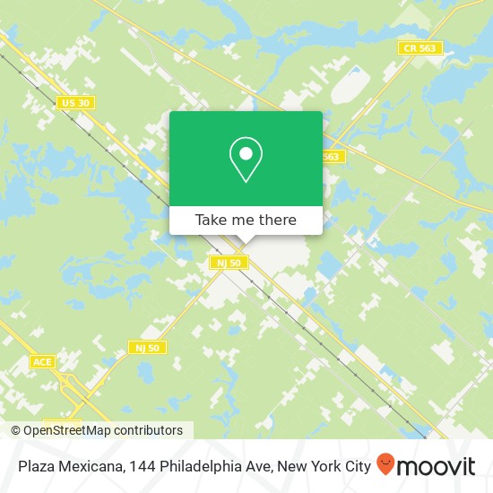 Mapa de Plaza Mexicana, 144 Philadelphia Ave