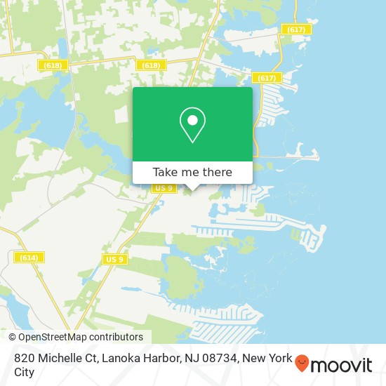 820 Michelle Ct, Lanoka Harbor, NJ 08734 map