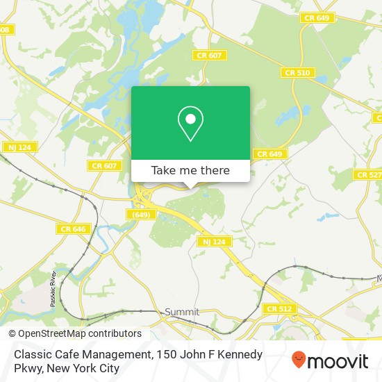 Mapa de Classic Cafe Management, 150 John F Kennedy Pkwy