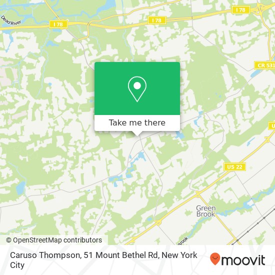 Caruso Thompson, 51 Mount Bethel Rd map