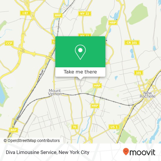 Diva Limousine Service map