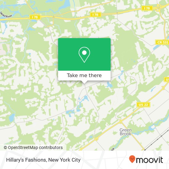 Mapa de Hillary's Fashions, 50 Mt Bethel Rd