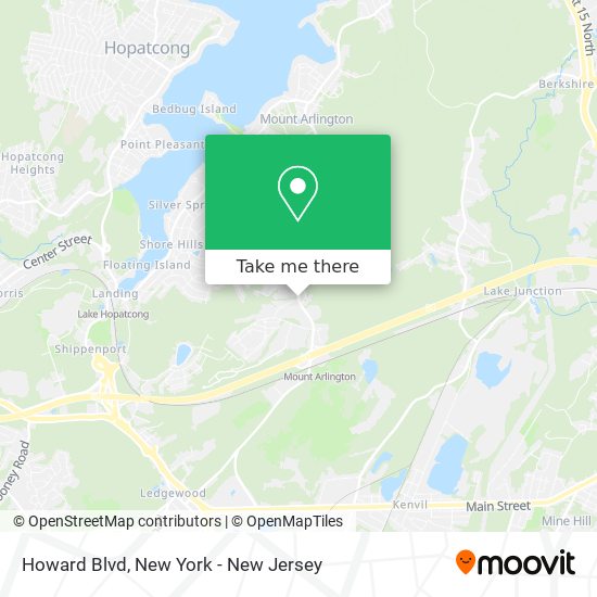 Mapa de Howard Blvd