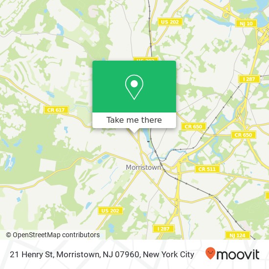 21 Henry St, Morristown, NJ 07960 map