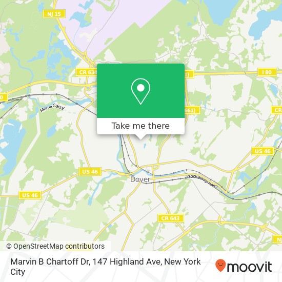 Marvin B Chartoff Dr, 147 Highland Ave map
