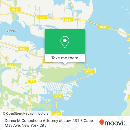 Donna M Conoshenti Attorney at Law, 431 E Cape May Ave map