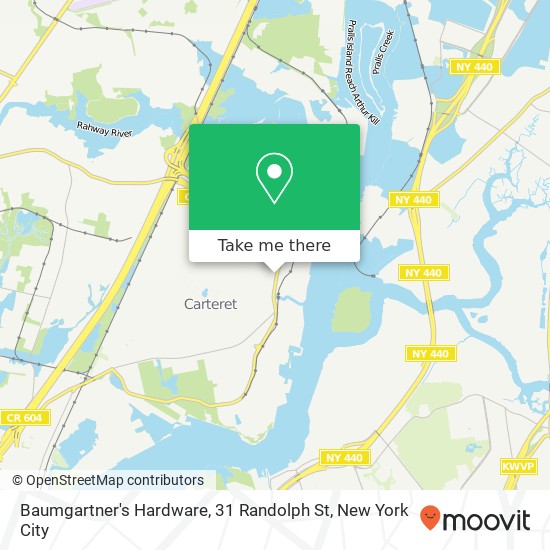 Mapa de Baumgartner's Hardware, 31 Randolph St